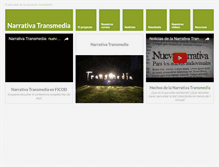 Tablet Screenshot of narrativatransmedia.com